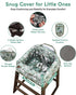 3-Point Baby High Chair Cover Restaurant with Strap Pads & Harness, Machine Washable, Waterproof Portable Highchair