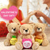 BenBen Valentines Day Teddy Bear, 12 Inch Funny Stuffed Animal Plush Toy with Honey Pot for Her