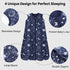 6-12 3 Pack 100% 0.5 2-Way Unnivoll Baby Sleep Sack Months Cotton Lightweight TOG Wearable Blanket Baby Sleep Bag