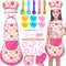 GIFTINBOX Kids Cooking and Baking Chef Set, 25PCS with Kids Apron, Chef Hat & Utensils, Birthday Toys for 3-8 Yr Olds