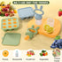 WAJIAYON Baby Food Freezer Tray,Silicone Nibble Freezer Tray,Baby Fruit Food Feeder Teether,Breastmilk Popsicle