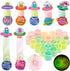 JOYIN 28 Packs Valentines Day UFO Alien Cards with Colored Springs, Stress