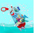 0-6-12-18 bebe mondo Fish Baby Books Toys Months,Touch Feel Crinkle Soft Cloth Books for Babies Infant Newborn, Baby