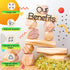 Panda Brothers Wooden Balancing Stones - 20 Large Size Montessori Toys for 3-5 Year Old Kids, Learning Sensory Toy