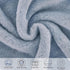 2 Inch 30''x40''Blue Pro Goleem Fleece Baby Blanket with Satin Trim Soft Anti-Static Plush Blanket for Boys and Girls