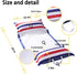 Hammock 2Pack Hammocks 4-in-1 Hammock, FindUWill Fabric Pool Floats, XL, Inflatable Water Floaties (Saddle, Lounge