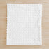 Set 3pc Set White Crib Bedding Tufted Dots Jacquard Baby Comforter with Fitted Sheet and Bed Skirt - Cute Embroidery