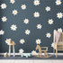A Room with Flower Vinyl Daisy Wall Decals, Peel and Stick Floral Stickers for Nursery Home Decor