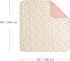 40''X40'' 100% 100X100cm CREVENT Organic Cotton Muslin Baby Blanket for Newborns, Essential for Baby Shower Birthday