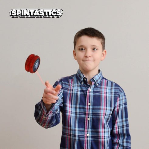 Tornado - Looping Yo-Yo, Classic Shape, Ball-Bearing Axle, Designed by World Yo-Yo Champion (Blue)