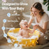 Doli Yearning Baby Bath Thermometer for Newborn & Infant - Floating Digital Water Temperature Monitor with Timer & LCD
