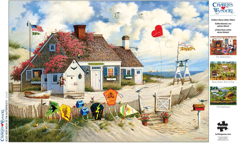 Buffalo Games - Charles Wysocki - Root Beer Break at the Butterfields - 300 Large Piece Jigsaw Puzzle, Brown