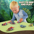 3-5 6 Pack 3 4 5 EASYFUN Dinosaur Toys for Kids Pull Back Toy Cars Dino Toys for and Up Boys Girls Dinosaur Games