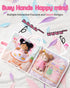 1-3 LeyaDoll Interactive Sensory Soft Cloth Book, Educational Crinkle Quiet Activity Busy Book for Babies,Toddler