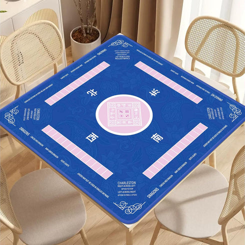 2F22E 32.4x32.4 Inch Mahjong Mat - Non-Slip Noise Reduction Gaming Mat for Mahjong/Poker/Board Games/Card