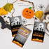 Halloween Party Game - You've Been Booed! Set of 50 Double-Sided Zombies and Graveyards Theme