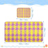 SyXIOP 28" 52" Houndstooth Purple Yellow Cooling Baby Crib Mattress Topper x Ultra Soft Bed pad for Kids, Adult
