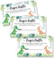 All Ewired Up 50 Dinosaur Diaper Raffle Tickets, Baby Shower Invitations, Supplies and Games for Baby Reveal Party