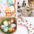 FunsLane 50 Pcs Easter Eggs White Blank Plastic Eggs, Paintable DIY Creative Decoration Eggs for Party Favors