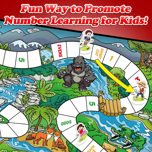 Math Games for Kids 5-7, Addition & Subtraction Educational Learning Board Games for 1st Grade Boys and Girls Ages 5-8