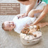 2-Layer Diaper Caddy Hanging Organizer, Detachable Versatile Handles Storage Nursery Hanging Basket for Stroller, Crib