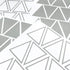 Tribal Triangles Wall Decals, Peel and Stick Vinyl Stickers for Kids, Baby Bedroom Nursery Decor (Grey)