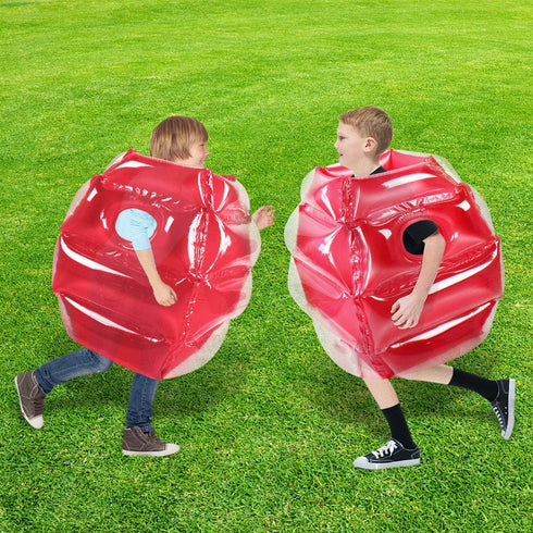 SUNSHINEMALL 2PC Inflatable Body Sumo Balls for Kids, Heavy Duty PVC Vinyl, 26" (Blue+Pink)