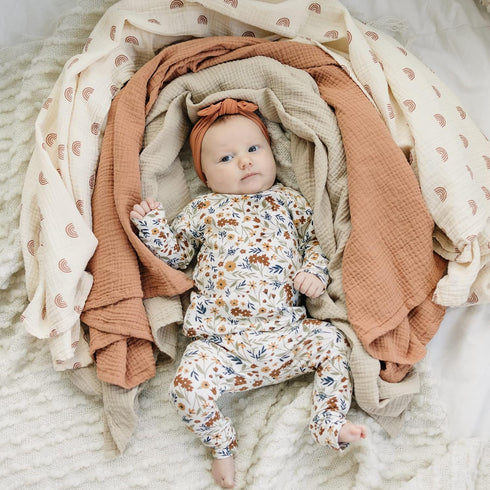 3 Pack 47 47 inches, Konssy Muslin Swaddle Blankets for Unisex, Newborn Receiving Blanket, Large x Soft Breathable