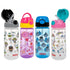 Nuby 2-Pack Kid’s Printed Flip-it Active Water Bottle, 18oz / 540ml with Push Button Cap, 18+ Months