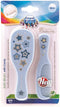 Canpol babies Baby Brush and Comb with Soft Natural Bristles for Newborn Baby Blue