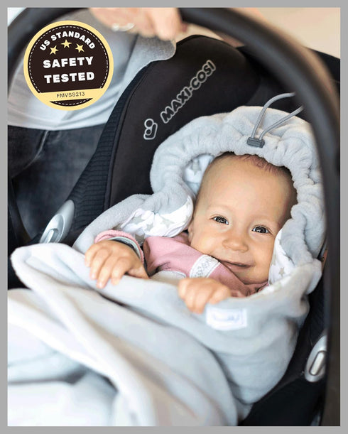 Cozy Winter Baby Girl Car Seat Cover Blanket - Essential Accessory for Rides