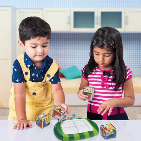 WOW! STUFF CoComelon Musical Clever Building Blocks - Pre-School Learning Toy with 6 Nursery Rhyme Songs