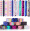 VGOODALL 12 PCS Glitter Slap Bracelets for Kids, Sequin Mermaid Wristbands for Birthday Party Favors Supplies