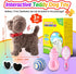 Marsjoy Set, Teddy Walking Barking Dog Toy Singing Puppy Repeat What You Say Teddy with Control Leash Electronic Dog