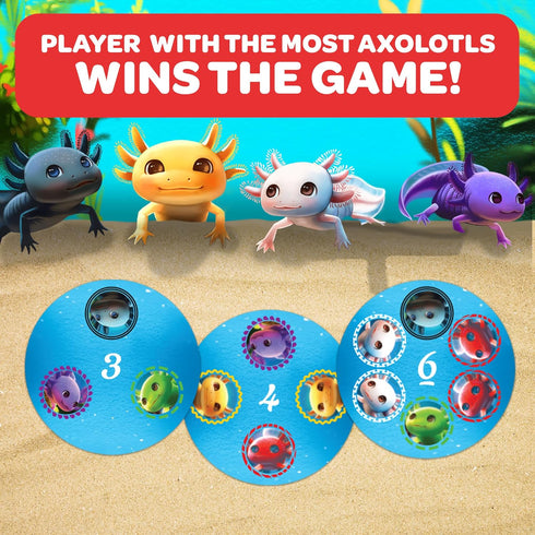Messy Table Games A Lotta Axolotls Card Game - an Easy to Learn, Fun Card Game with Cute Axolotls
