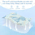 SyXIOP 28" 52" Watercolor Butterflies Light Blue Cooling Baby Crib Mattress x washablraining Pads for Baby&Toddler