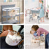 2-Layer Diaper Caddy Hanging Organizer, Detachable Versatile Handles Storage Nursery Hanging Basket for Stroller, Crib