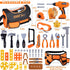 Set,MAGIC4U 52PCS Set 3-8 Kids Tool Toddler Tool with Electric Drill Toy & Kids Tape Measure, Pretend Play Construction