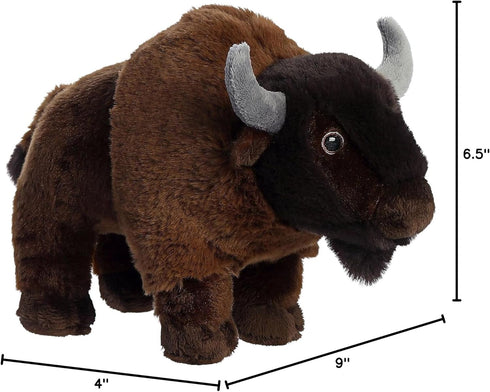 9 Inches Aurora Responsibly Made Eco Nation Bison Stuffed Animal - Ideal for Playtime Adventures - Perfect