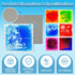 6-Piece Pack, 12" 12" Toddler Sensory Liquid Floor Mats - Liquid Play Mat x Square Sensory Puzzle Mats for Autism, Lava