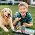 Gamcrown Set,Child-Safe 3-8 (49 City Traffic Magnetic Blocks STEM Toys with Fully Encased Magnets Non-Toxic