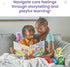 hand2mind Set, Feelings Family Introductory Storybook and Plush Toddler Emotions Books, Calm Down Corner Supplies