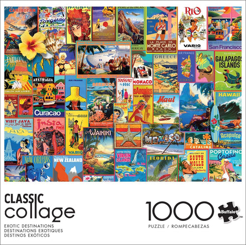 1000 26.75 19.75 Buffalo Games - Lewis T Johnson - Exotic Destinations - Piece Jigsaw Puzzle for Adults -Challenging