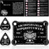 Pendulum Dowsing Divination Board Set, Black Wooden Talking Board with Planchette for Teens Adults Games Supplies