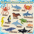 Set 12 Ocean Sea Life Toy Figures for Kids, PCS Realistic Marine Animals with Shark, Dolphin, Sea Turtle, Penguin