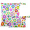 visesunny Colored Little Flower 2Pcs Wet Bag with Zippered Pockets Washable Reusable Roomy