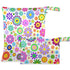 visesunny Colored Little Flower 2Pcs Wet Bag with Zippered Pockets Washable Reusable Roomy