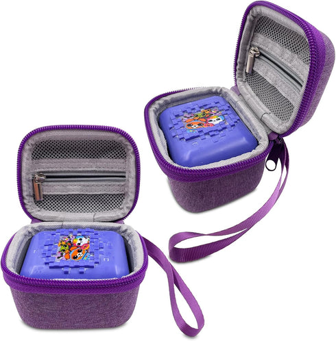 Hard Carrying EVA Case for Bitzee Interactive Toy, Protective Storage for 15 Animals Virtual Electronic Pet (Purple)
