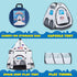 JOYIN White Rocket Ship Pop Up Play Tent - Kids Indoor Outdoor Spaceship Tent Set with Tunnel and Playhouse