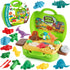 Dinosaur Color Dough Sets Toys, 37 Pieces Dino Theme Color Dough Tools